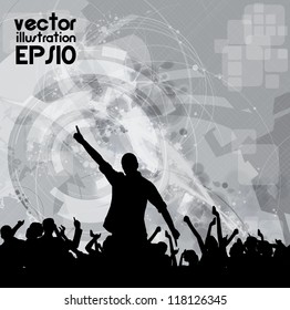 Music event background. Vector eps10 illustration.