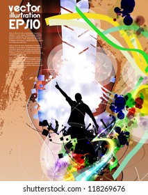 Music event background. Vector eps10 illustration.
