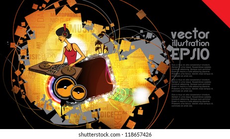 Music event background. Vector eps10 illustration.