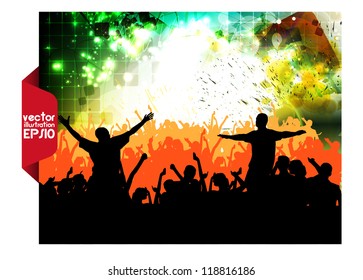 Music event background. Vector eps10 illustration.
