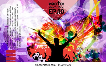 Music event background. Vector eps10 illustration.
