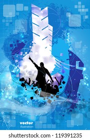 Music event background. Vector eps10 illustration.