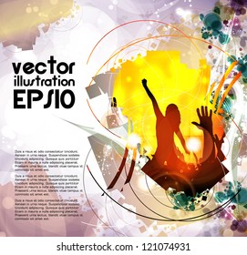 Music event background. Vector eps10 illustration.