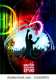 Music event background. Vector eps10 illustration.
