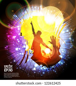Music event background. Vector eps10 illustration.