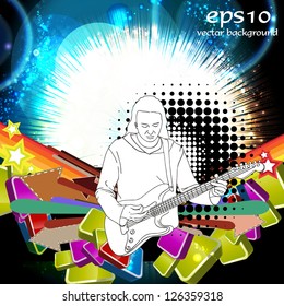 Music event background. Vector eps10 illustration