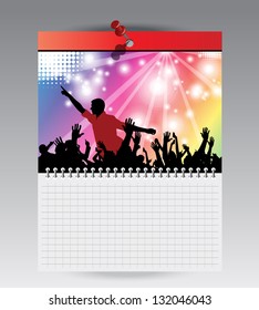 Music event background. Vector eps10 illustration