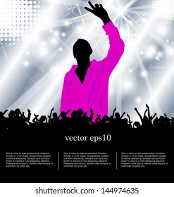 Music event background. Vector eps10 illustration