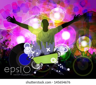 Music event background. Vector eps10 illustration.