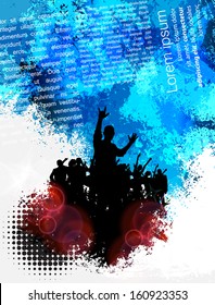 Plano de fundo do evento musical. Ilustração do vetor eps10.