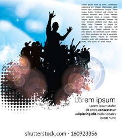 Music event background. Vector eps10 illustration.