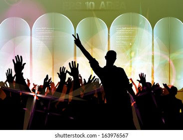 Music event background. Vector eps10 illustration.