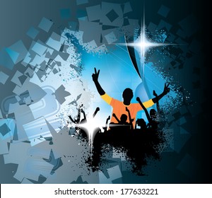 Music event background. Vector eps10 illustration. 