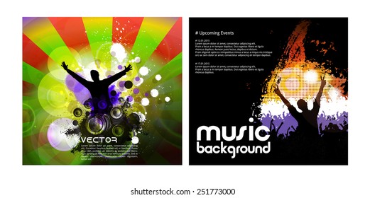 Music event background. Vector eps10 illustration. 