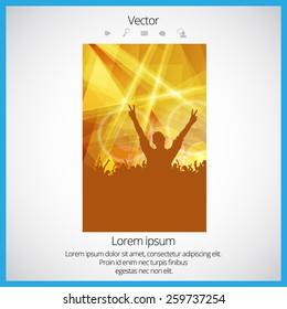 Music event background. Vector eps10 illustration.