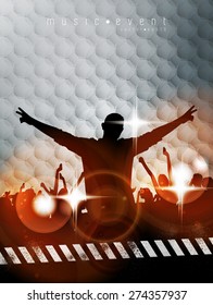 Music event background. Vector eps10 illustration.