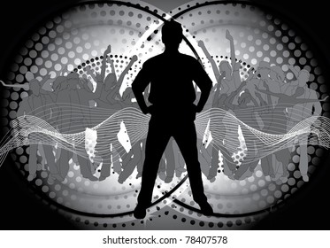 Music event background. Vector eps10 illustration.