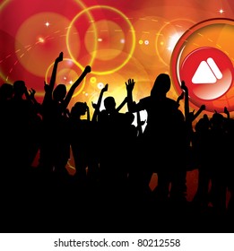 Music event background. Vector eps10 illustration.