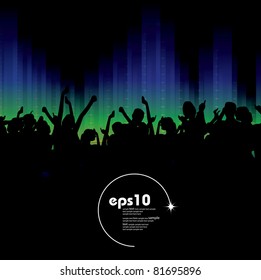 Music event background. Vector eps10 illustration.