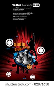 Music event background. Vector eps10 illustration.