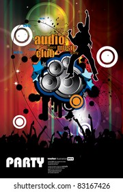 Music event background. Vector eps10 illustration.