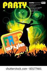 Music event background. Vector eps10 illustration.