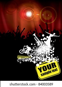 Music event background. Vector eps10 illustration.