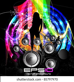 Music event background. Vector eps10 illustration.