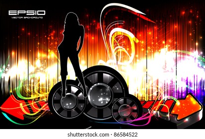 Music event background. Vector eps10 illustration.