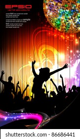 Music event background. Vector eps10 illustration.