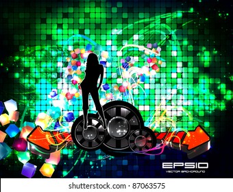 Music event background. Vector eps10 illustration.