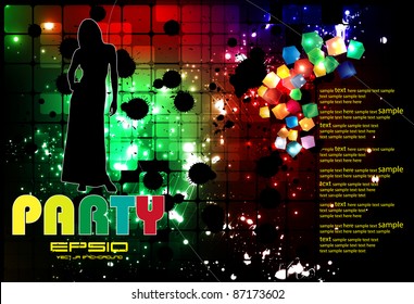 Music event background. Vector eps10 illustration.