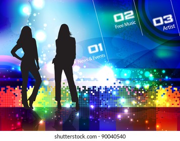 Music event background. Vector eps10 illustration.