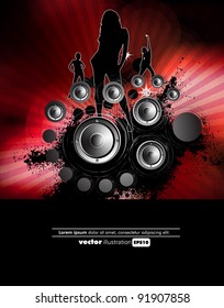 Music event background. Vector eps10 illustration.