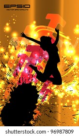 Music event background. Vector eps10 illustration.