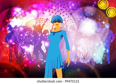 Fondo del evento musical. Ilustración del vector eps10.