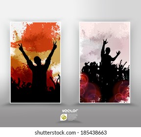 Music event. Banners for web
