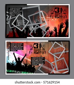 Music event brochure layout
