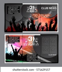 Music event brochure layout