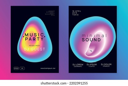 Music Event. Club And Concert Layout. Indie Art For Cover. Creative Pattern For Invitation Shape. Bright Disco Party. Black And Pink Music Event