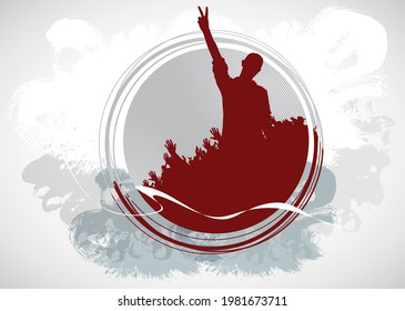 Music event concept for internet banners, social media banners, headers of websites, vector illustration 