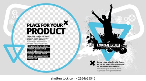 Music event concept for internet banners, social media banners, headers of websites, vector illustration 