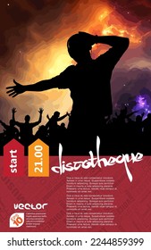 Music event concept for internet banners, social media banners, headers of websites, vector illustration 