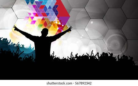 Music event illustrartion