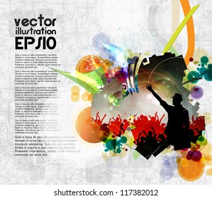 Music event illustration