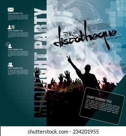 Music event illustration for poster. Vector