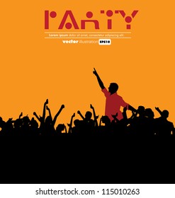 Music event illustration. Vector