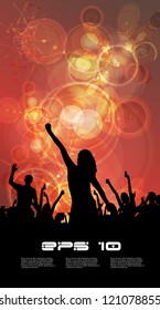 Music event illustration. Vector