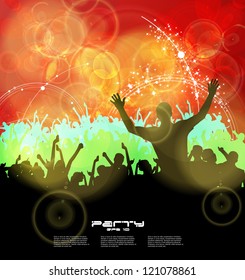 Music event illustration. Vector