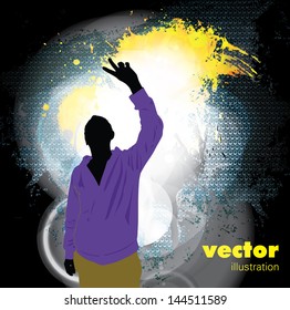 Ilustración del evento musical. Vector